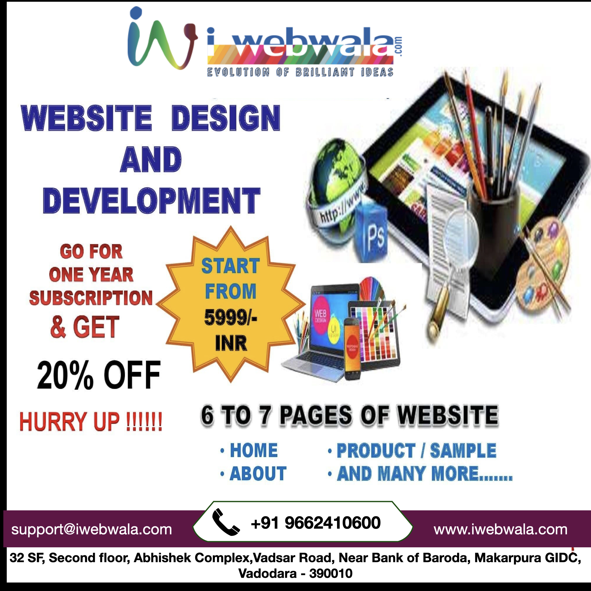online website designing, web development company in vadodara